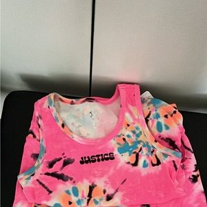 NWT Justice Brand 2 piece tank & shorts